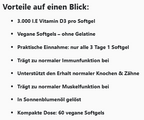 Vitamin D3 3.000 I.E - 60 vegane Softgels