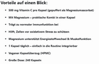 Gepuffertes Vitamin C 500mg + Magnesium - 240 Kapseln