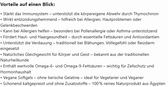 Egyptian Black Seed Oil - 240 vegan softgels